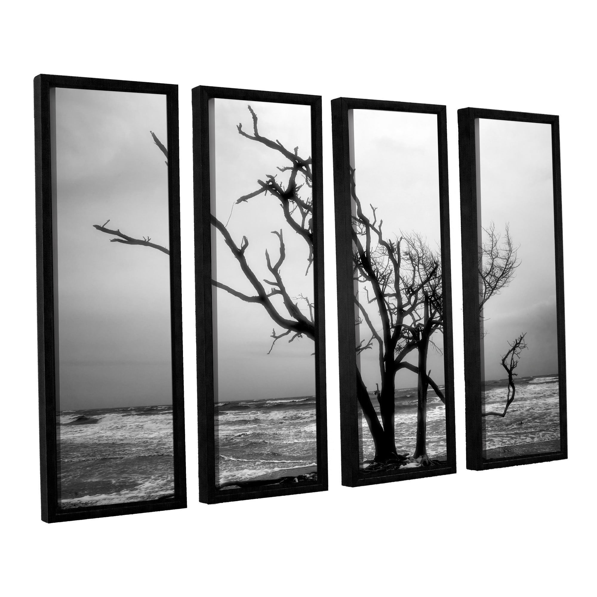 ArtWall Steve Ainsworth "Hanging on" 4-Piece Floater Framed Canvas Set
