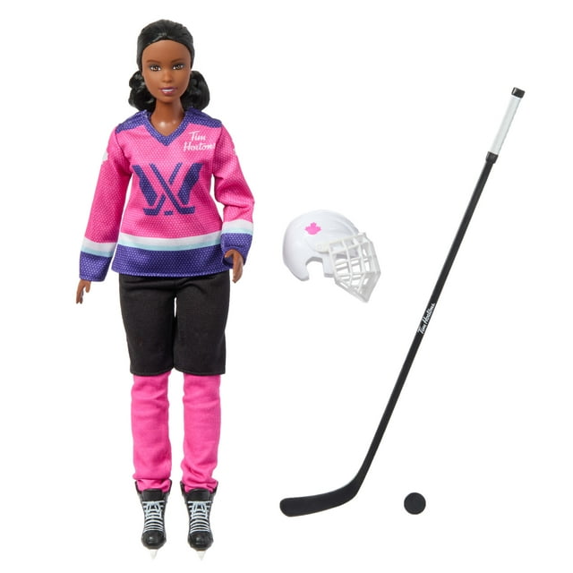 Barbie Tim Hortons X PWHL Doll with Black Hair and Accessories