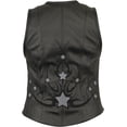 thumbnail image 2 of First Manufacturing Women's Stardom Motorcycle Vest Black L, 2 of 4