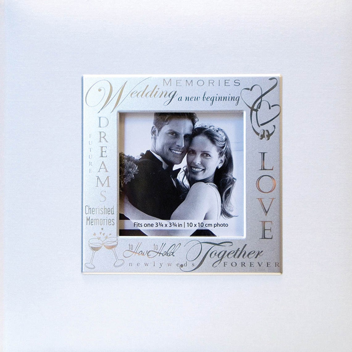 MBI Fabric Expressions Photo Album 200 Pocket 8.5"X8.5"-Wedding - White - image 2 of 2