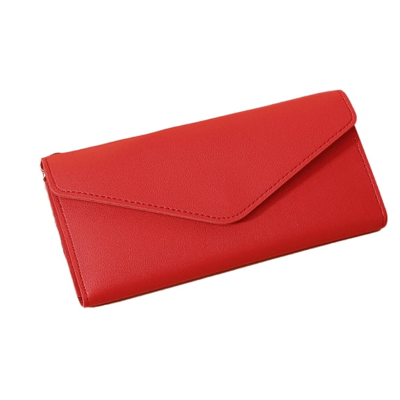 GASTROPOD Small Wallets Woman Wallet Short Cute Coin Purse Card Holder Wallet for Women Pu Simulated Leather Card Holder Small Wallet for Women Wallet for Girls Red