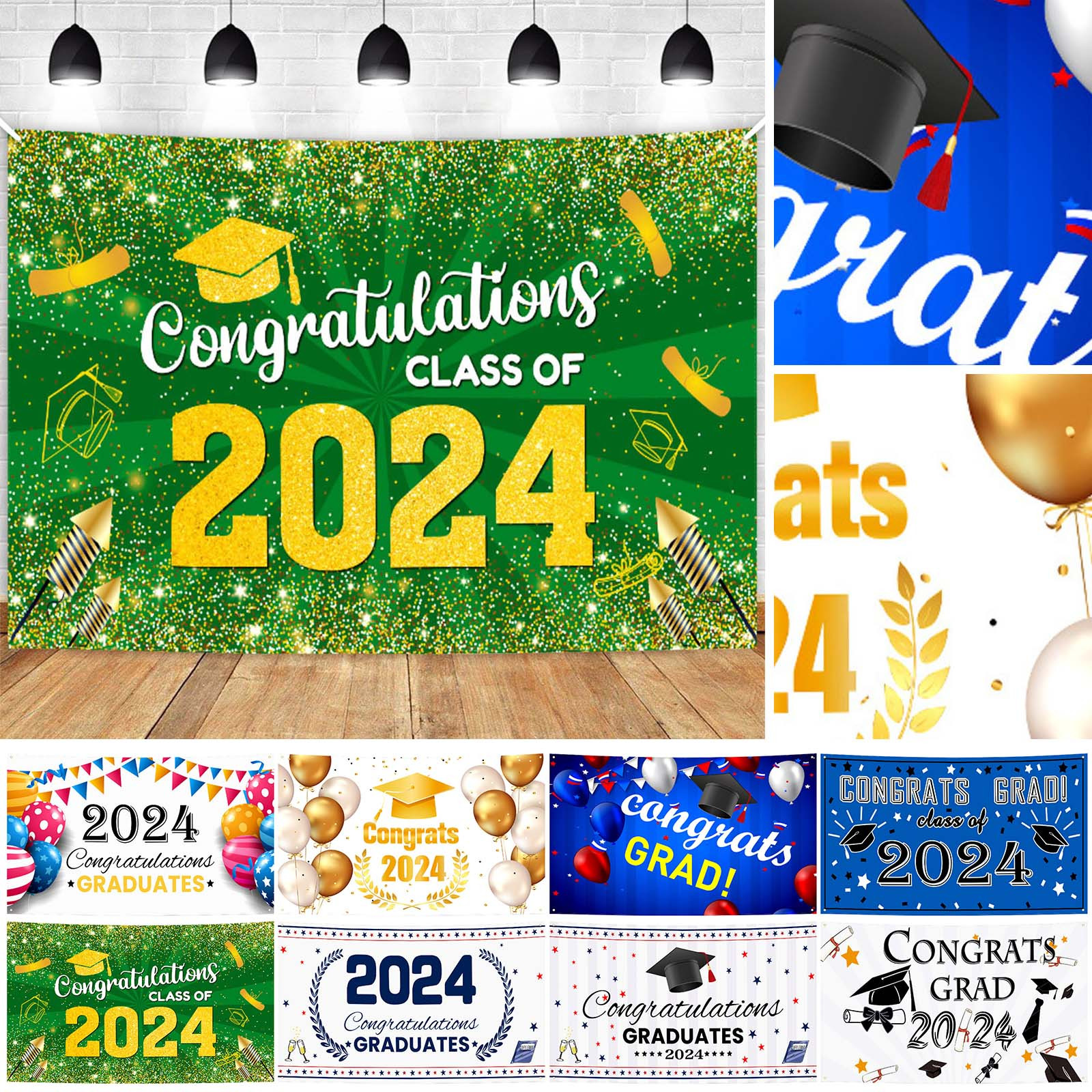 Linjieee Wall Flags For Girls Graduation Season Background Cloth 