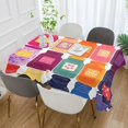 thumbnail image 2 of Yayeee Tablecloths 54" x 54" Rectangle Wrinkle Resistant Party Table Cover, Colorful Jars, 2 of 8