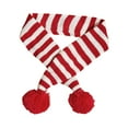 thumbnail image 4 of Bufanda Tejida de Invierno Fernando Navidad Perro Raya Roja, 4 of 8