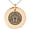 Rose, variant on Stainless Steel Aztec Mask Rune Engraved Small Medallion Circle Charm Pendant Necklace