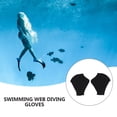 thumbnail image 3 of WASHWEPE 1Par Guantes Para Nadar Con Membranas Negros Protección Contra Medusas Y Calor, 3 of 7