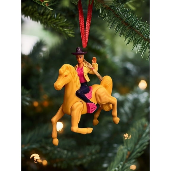 ORNAMENT Cool Country Riding Horse 1994 Figure Figurine Charm 4”