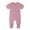 Hot Pink, variant on Krdevn Baby Rompers Footless Pajamas Zipper Short Sleeve Sleeper Jumpsuit,Kids Clothing,6-12 Months