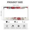thumbnail image 3 of License Plate Cover Tartan Patchworks Hearts Licenses Plates Frames Front Licenses Plate Covers Car Tag Frame 2 Pieces Happy Valentine Quality Aluminum License Plate Frame for Women Men US Vehicles, 3 of 6