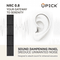 thumbnail image 5 of Upick Foldable Acoustic Wall Panels, 4 Pack 94.5" x 12.6" MDF Slat Wood Panels for Wall, Sound Absorbing Wall Panels for Interior Wall Decor, Matte Black, 5 of 7