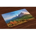 thumbnail image 1 of Ambesonne Landscape Place Mats Set of 4, Alps Rainbow Morning, Standard Size, Multicolor, 1 of 4