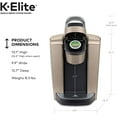 thumbnail image 6 of Keurig K-Elite Single Serve K-Cup Pod Coffee Maker, Brushed Gold, 6 of 10