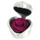 thumbnail image 5 of Kearding Compromiso de boda Romántico en forma de corazón Flor de rosa artificial Flores de simulación Decoración de patio Púrpura oscuro Púrpura oscuro plata B 2Conjunto, 5 of 6