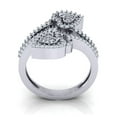 thumbnail image 3 of Genuine 0.6ct Round Cut Diamond Prong Cluster Bridal Wedding Band Ring Anniversary Solid 10K Gold J SI2, 3 of 3