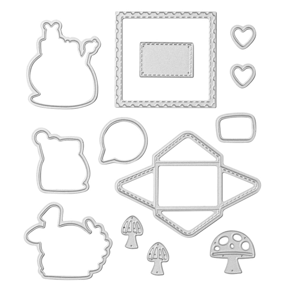 Mushroom Transparent Silicone Clear Stamps Seal for Scrapbooking Album Decor up 