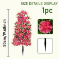 thumbnail image 3 of 1 Pcs Artificial Topiary Trees with Ground Stake for Outdoor, Flowers Cedar Tree UVResistant Shrubs for Indoor Outdoor Artificial Bushes Plants for Home Garden Yard Patio Decor, 3 of 8