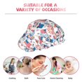 thumbnail image 7 of KLL American Gnomes Pattern Shower Cap & Bath Cap for Women,Reversible Oversized Waterproof Shower Caps for all Hair Lengths,Elastic Reusable Bathing Hair Cap, 7 of 7