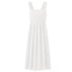 thumbnail image 1 of Vestido largo de verano para mujer, informal, bohemio, sin mangas, con tirantes finos, fruncido, con capas, largo, para playa, con cintura alta, holgado, con capas, corte A, midi, 1 of 6
