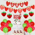 thumbnail image 2 of Strawberry Sweet One Birthday Cake Toppers, by Fangleland (20 Count), 2 of 7
