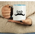 thumbnail image 5 of Inkdotpot Dad 11oz CeramicCoffee Mug Novelty Gift For Daddy Fathers Day Gift Mug-Blue, 5 of 6