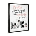thumbnail image 3 of Stupell Industries Beauty Begins Uplifting Fashion Quote Graphic Art Jet Black Floating Framed Canvas Print Wall Art, Design by Alison Petrie, 3 of 6