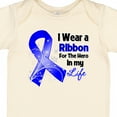 thumbnail image 4 of Inktastic Colon Cancer Ribbon Hero in My Life Boys or Girls Baby Bodysuit, 4 of 5