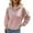 Pink, variant on Blend Pullover Women Women's Casual Long Sleeve Zip Front Pullover Sweater Soft Comfortable Lightweight Knitted Top For