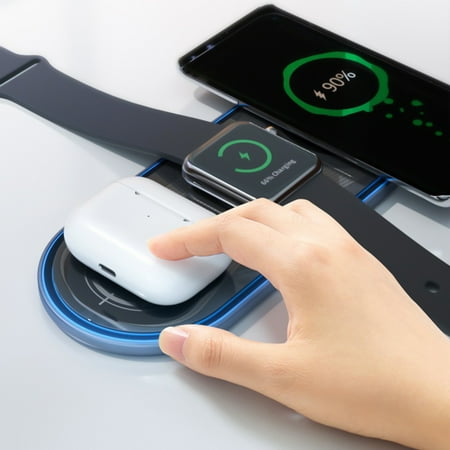 LSLJS Wireless Charging Station 3 In 1 Wireless Charger for Multiple ...