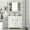 White, variant on 36'' Bathroom Vanity with Top Sink, Grey Mirror Cabinet, Modern Bathroom Storage Cabinet with 2 Soft Closing Doors and 2 Drawers, Single Sink Bathroom Vanity