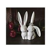 Creative Co-Op Ceramic Bunny Rabbit Ring Holder