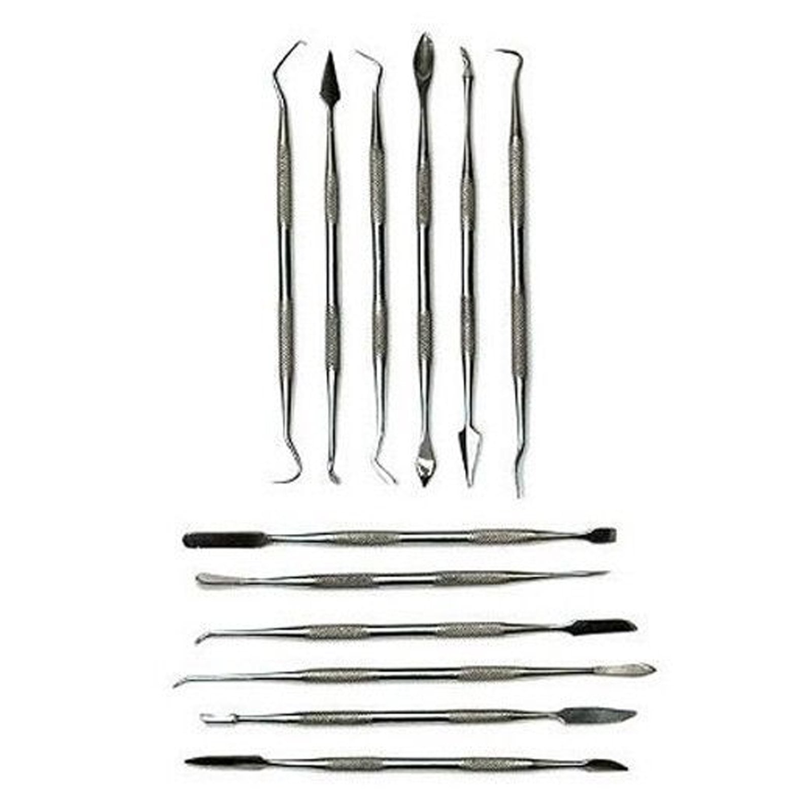 12pc Universal Tool Stainless Steel Pick & Hook Hobby Arts Double Ended