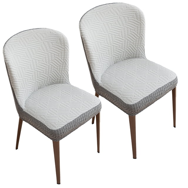 Chair Covers for Dining Room Chair Covers Set of 2 Stretch Spandex Kitchen Chair Protector Slipcover Removable Washable Dining Chair Covers for Home, Party, Ceremony