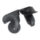 thumbnail image 1 of Inteprter Reemplazo sin esfuerzo de la rueda del equipaje para una reparación suave del maletín del carrito Almacenamiento y organización del hogar Negro 0.59 pulgadas x 1.97 pulgadas, 1 of 6