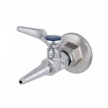 T&S Brass - Lab Panel Flange with Hose Cock, 3/8'' NPT Female Inlet