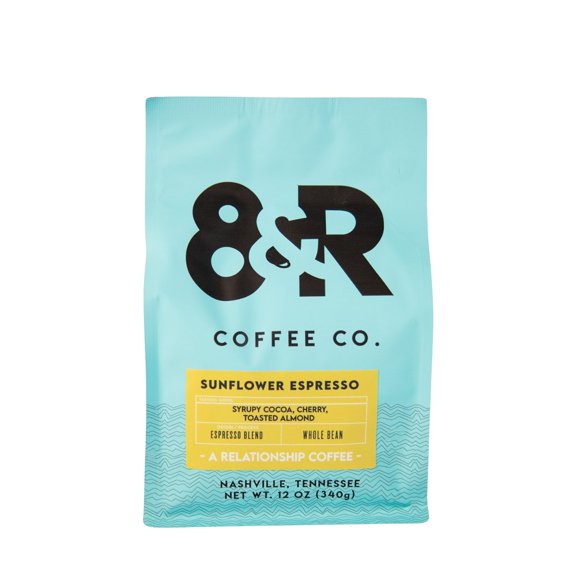 Sunflower Espresso Blend - Roasted by 8th & Roast Coffee Co. - Whole Bean Coffee - 12 Ounce Bag