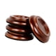 thumbnail image 5 of Juego de 4 ruedas de madera para patas de piano, protección para el suelo de pianos verticales. Marrón, 5 of 9