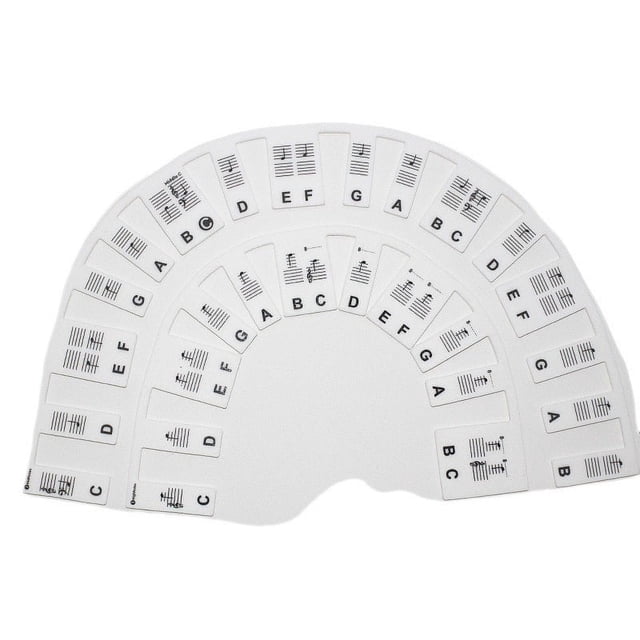 Guía de notas de piano para principiantes, etiquetas de notas de teclado de piano extraíbles para aprender, accesorios de piano para tamaño completo de 88 teclas, 2 uds.