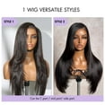 thumbnail image 4 of LUVME All-Day Comfort™ Wig Layered Light Yaki Straight Glueless 7x6 Closure HD Lace Human Hair Wig Pre-Cut Lace, 4 of 4