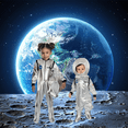 thumbnail image 2 of Disfraz Espacial Disfraces TuDi para Niños y Niñas 2 Años Mameluco Plateado con Casco, 2 of 7