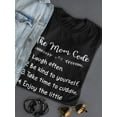 thumbnail image 3 of The Mom Code Shaped T-Shirt Women -Smartprints Designs, Female XX-Large, 3 of 4