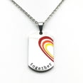 thumbnail image 4 of Collar de acero inoxidable de 2pcs Couple Oro plateado Sunnimix Collar de acero inoxidable, 4 of 7