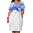 thumbnail image 2 of Vestido holgado de parapente con bolsillo estilo coreano elegante, 2 of 6
