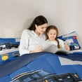thumbnail image 4 of Castle Fairy Cartoon Police Car Bedding Comforter Set,Kawaii Car Theme Queen Bedding Sets, 4 of 8