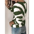 thumbnail image 5 of Suéter PRETTYGARDEN 2025 Cuello en V a Rayas Verde Militar Talle S, 5 of 5