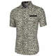 thumbnail image 3 of CAMISAS DE MANGA CORTA PARA HOMBRE INSPIRADAS CHIC, CAMISAS DE VERANO CON IMPRESIÓN Y BOLSILLO, BOTONES, BEIGE Y NEGRO, TALLA XL, 3 of 6