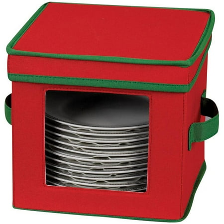 - Household Essentials Holiday Dessert Plate/Bowl Chest