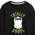 thumbnail image 3 of Instant Message - Fall - Totally Ghoul; Cool Ghost - Toddler & Youth Long Sleeve Graphic T-Shirt, 3 of 6