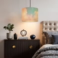 thumbnail image 5 of Linen Drum Lampshades Cloud series Colorful cotton candy Soft fog clouds pastel 13"x13"x10" Light Shade for Table Lamps Floor Lamp Shades Lampshade Replacement Assembly Required, 5 of 8