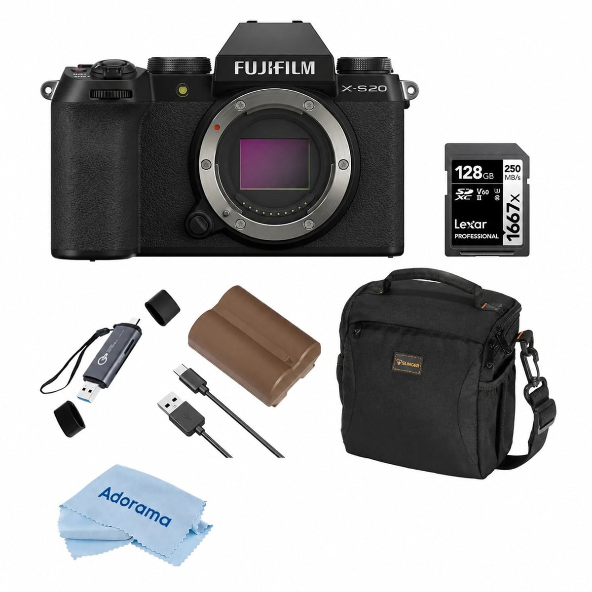 Fujifilm X-S20 Portable Mirrorless Camera Body - Walmart.com