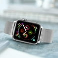 thumbnail image 4 of Fulsaxad Milanese Loop band and Soft Case Compatible with Apple Watch Bands 45mm 44mm 41mm 40mm 42mm 38mm,  Stainless Steel Metal  Strap With Bumper Cover for iWatch Series 9 8 7 SE 6 5 4 3 2 1, 4 of 11